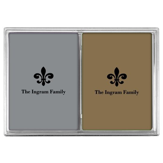 Traditional Fleur-de-Lis Double Deck Playing Cards